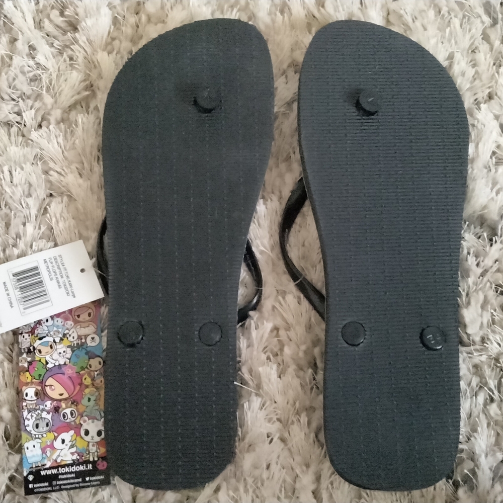 Tokidoki Colorful Cartoon Flip Flops - Picture 7 of 12